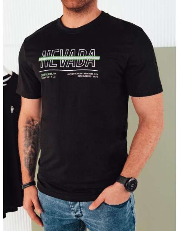 Férfi póló ERA fekete színnel nyomtatva