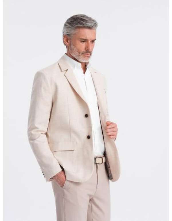 Férfi kabát REGULAR vágás krém