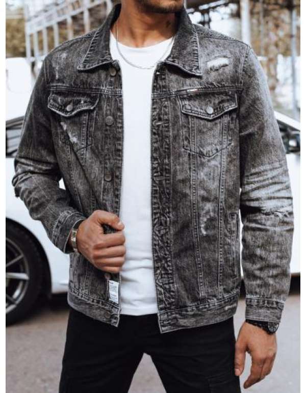 Férfi farmerdzseki LOKKA szürke