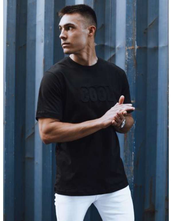 Férfi nyomtatott póló KRAS fekete