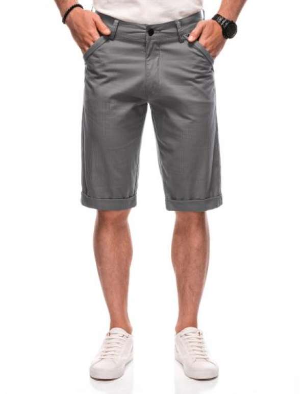 Férfi chino rövidnadrág W504 szürke