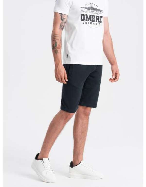 Férfi pamut tréningnadrág BASIC fekete