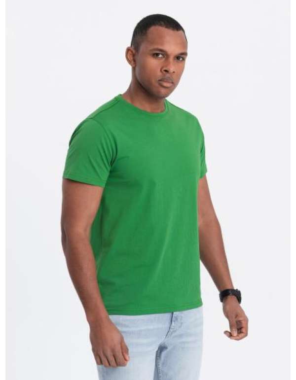 Férfi klasszikus pamut póló BASIC zöld