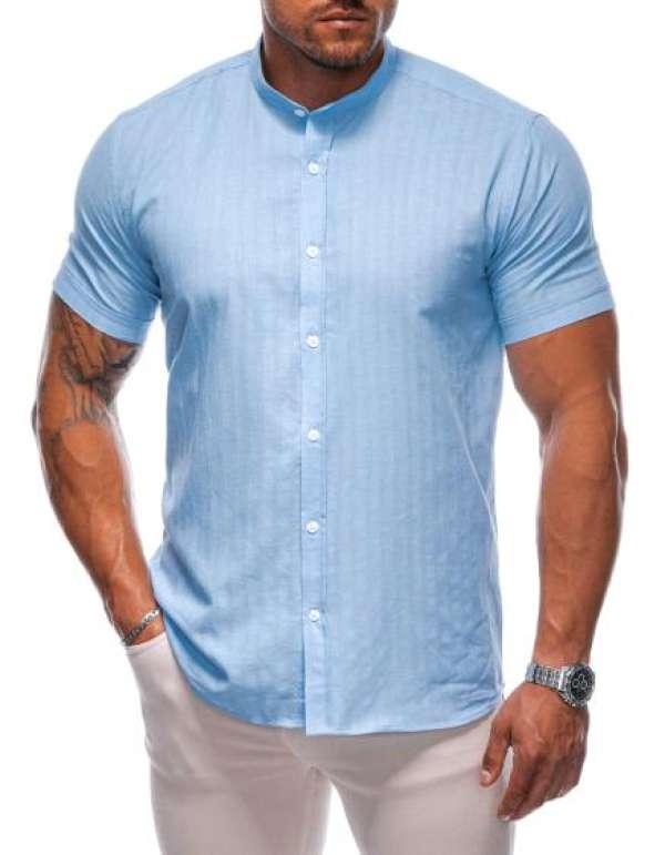 Férfi rövid ujjú póló 690K kék