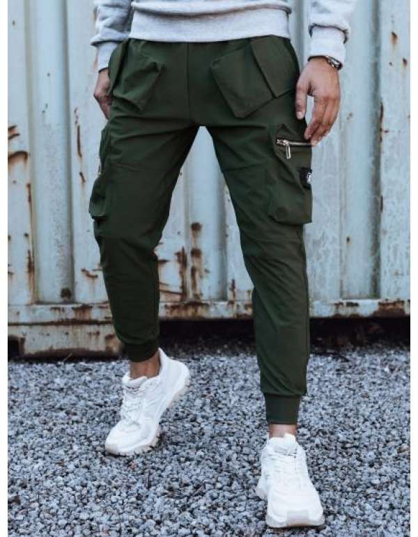 Férfi cargo nadrág LEVA zöld