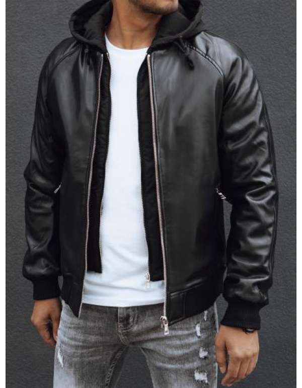 Férfi kapucnis dzseki MIKKA fekete