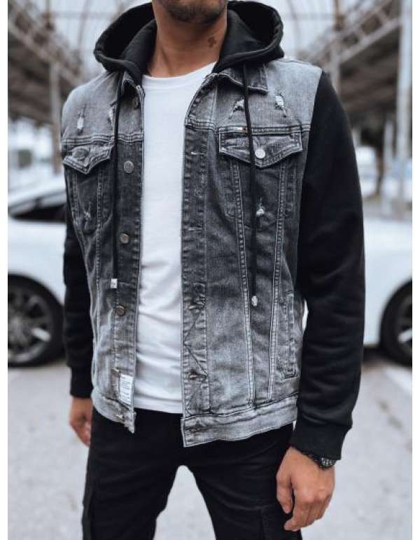 Férfi farmerdzseki DELA kék