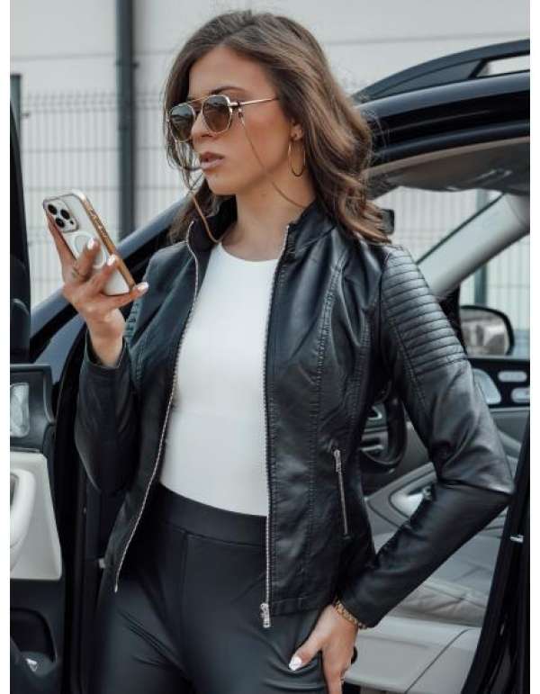 Női bőrdzseki JAMIE fekete