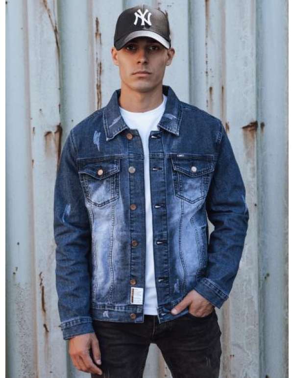 Férfi farmerdzseki HINA kék