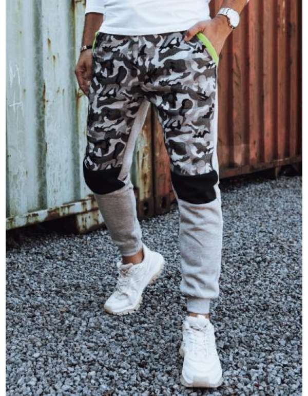 Férfi terepszínű tréningnadrág MIRAN szürke