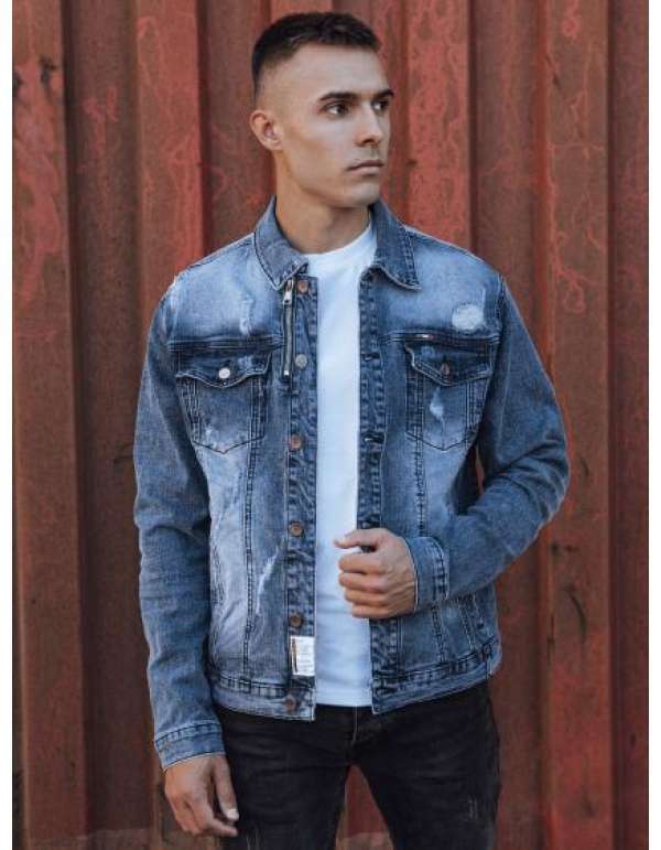 Kék férfi farmer dzseki