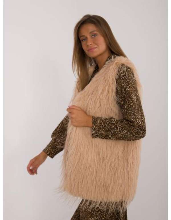 Női gombos mellény barna