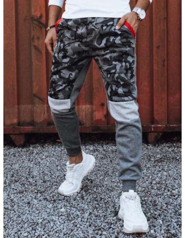 Férfi terepszínű melegítőnadrág antracit