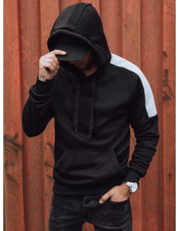 Férfi kapucnis dzseki fekete