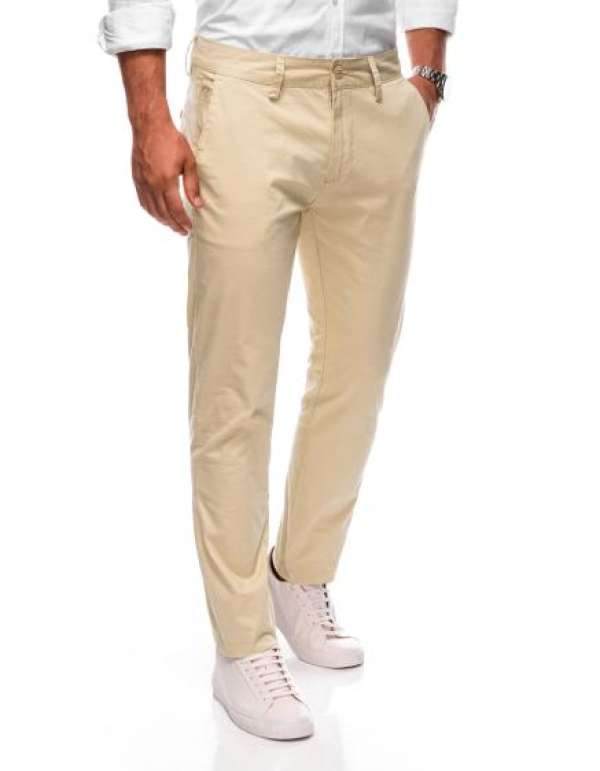 Férfi chino nadrág P1478 világos bézs