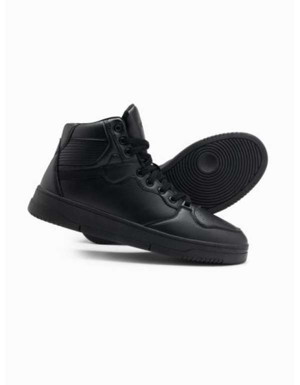 Férfi magas szárú tornacipő fekete