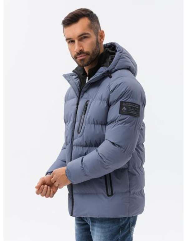 Férfi dzseki raglan ujjú lila