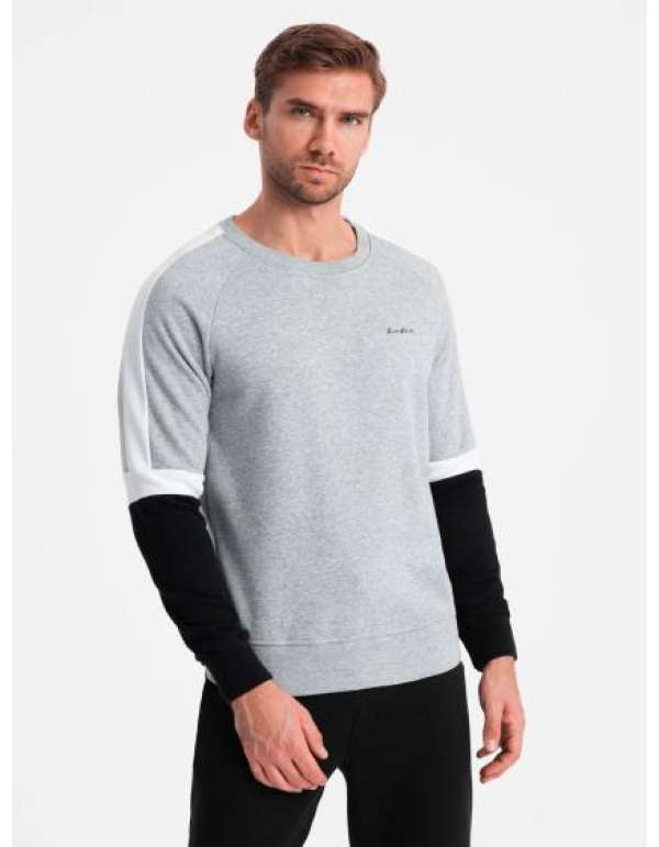 Férfi raglan ujjú melegítőfelső szürke