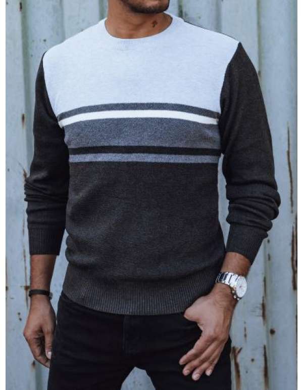 Férfi szürke pulóver