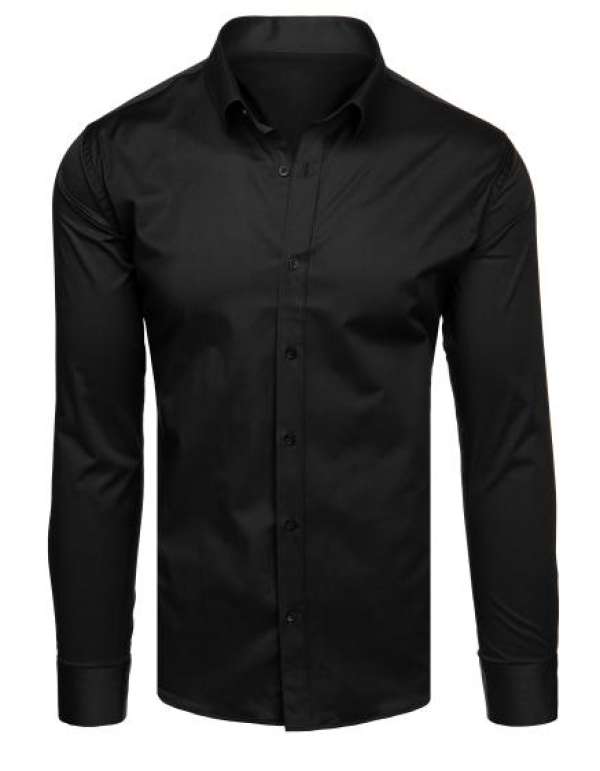 Férfi okos ing fekete