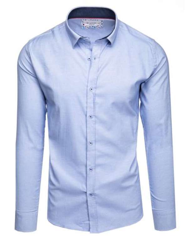 Férfi sima kék ing