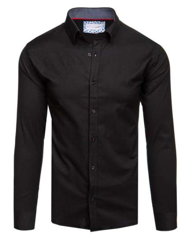 Férfi hosszú ujjú ing fekete