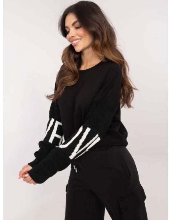 Fekete oversize kapucnis melegítőfelső