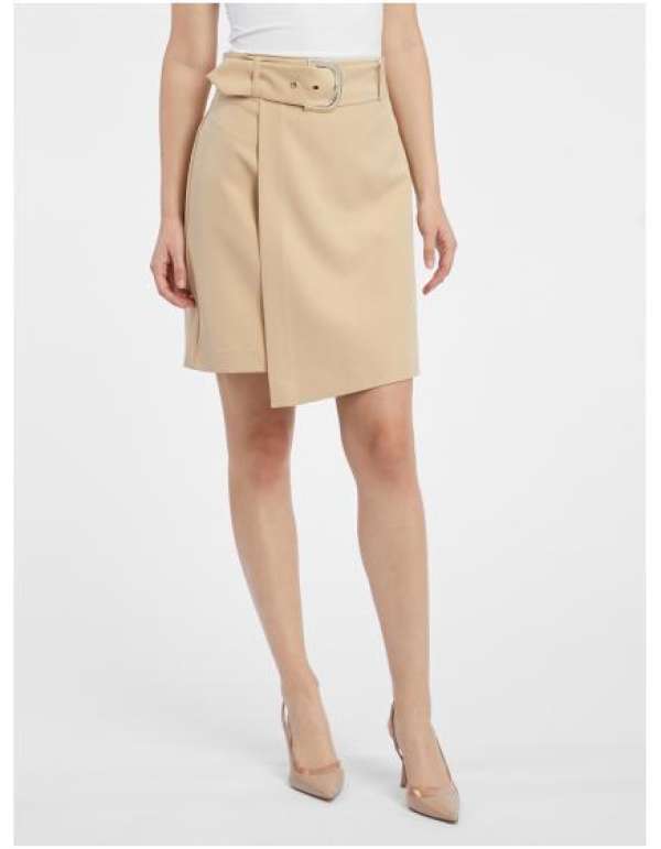 Bézs női erszényes szoknya