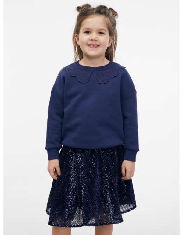 Sötétkék lány pulóver