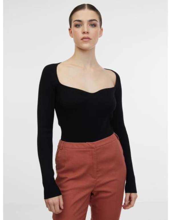 Fekete női pulóver