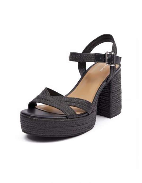 Fekete sarkú szandál nőknek