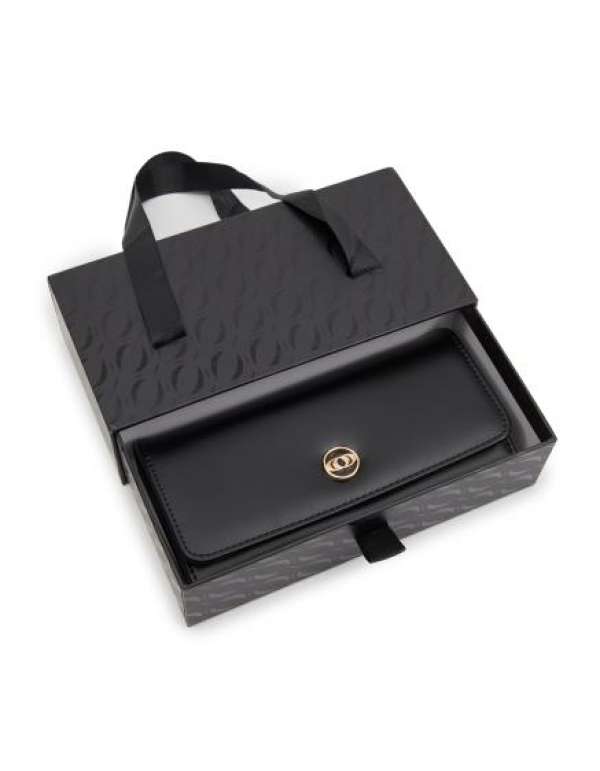 Fekete női pénztárca díszdobozban