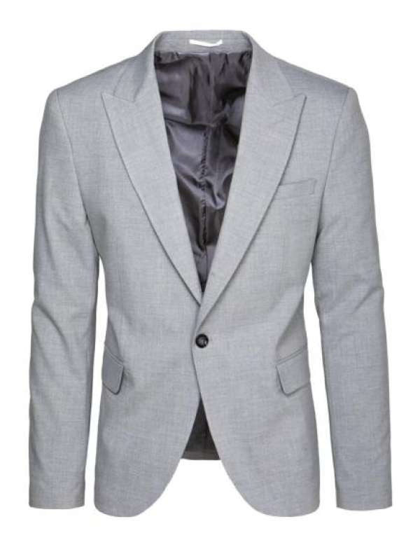Férfi egyberészes világosszürke blézer