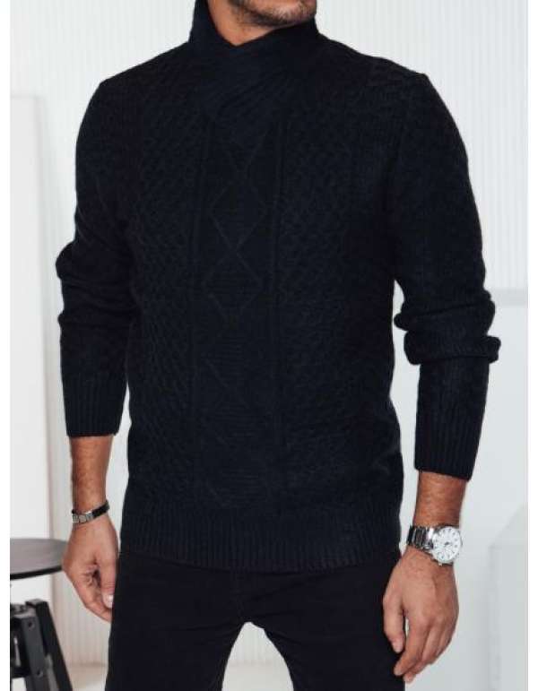 Férfi fekete pulóver
