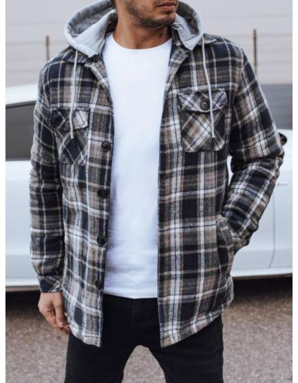 Férfi kapucnis dzseki sötétkék