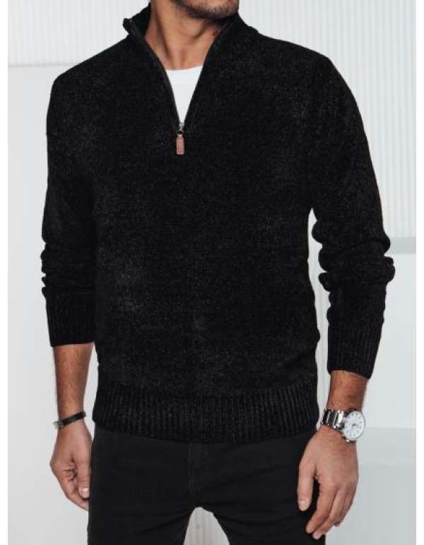 Férfi fekete pulóver