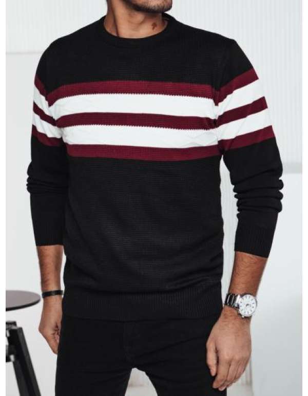 Férfi fekete pulóver