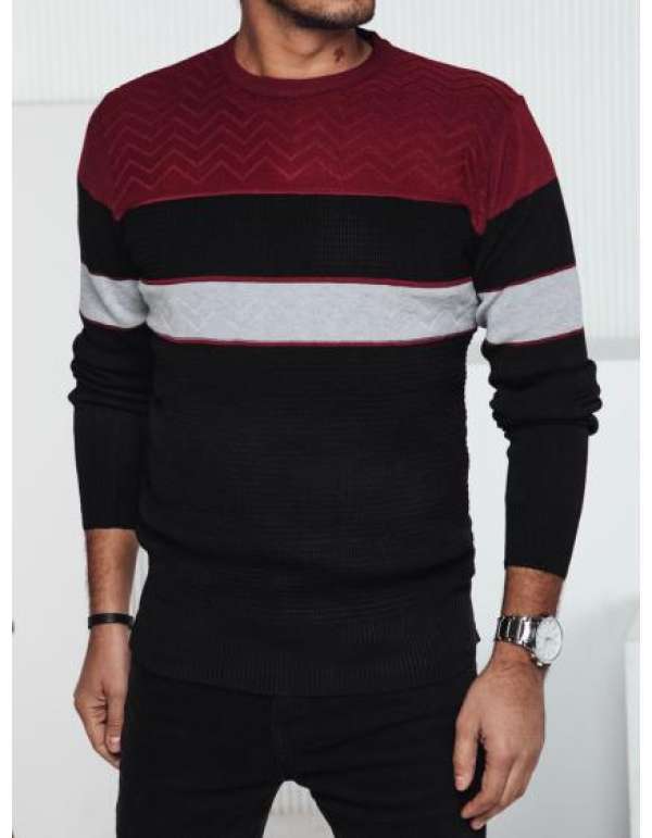 Férfi fekete pulóver