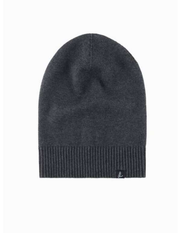 Férfi téli pamut kötött sapka - grafit kék V2
