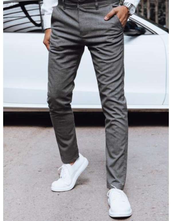 Férfi chinó sötétszürke