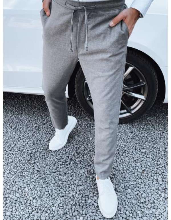 Férfi chinó sötétszürke