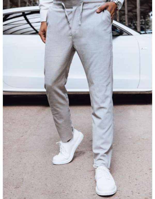 Férfi chinó világosszürke