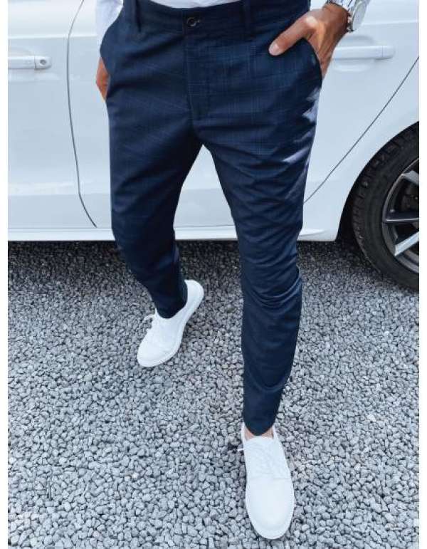 Férfi chinó sötétkék