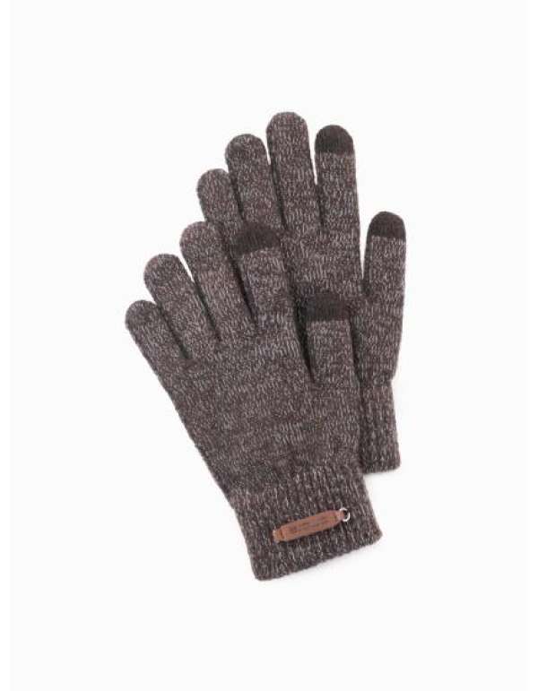 Férfi elegáns gyapjúkeverék kesztyű - grafit V2