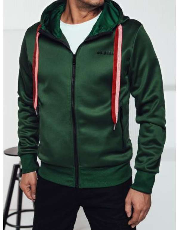 Férfi kapucnis pulóver zöld