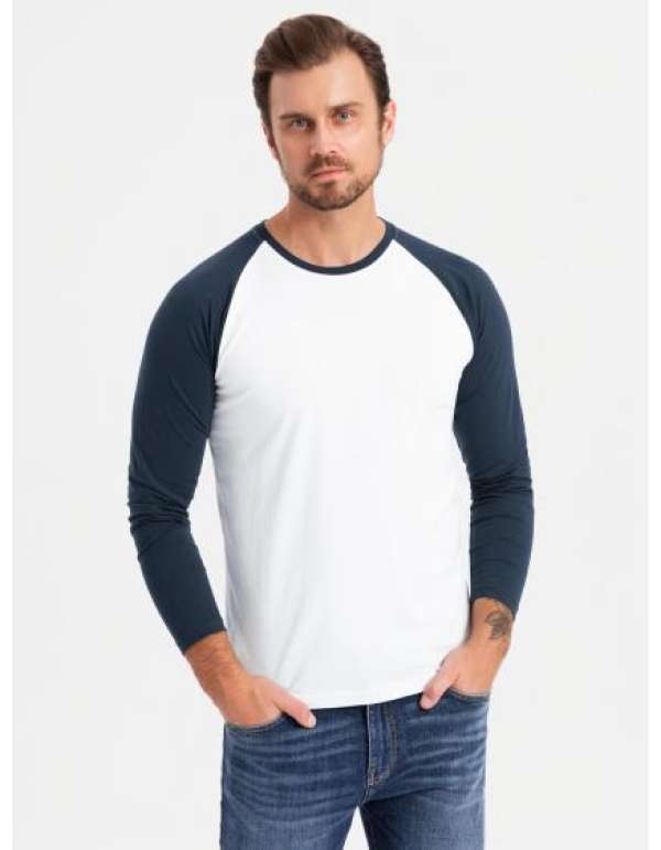 Férfi hosszú ujjú póló - fekete V1