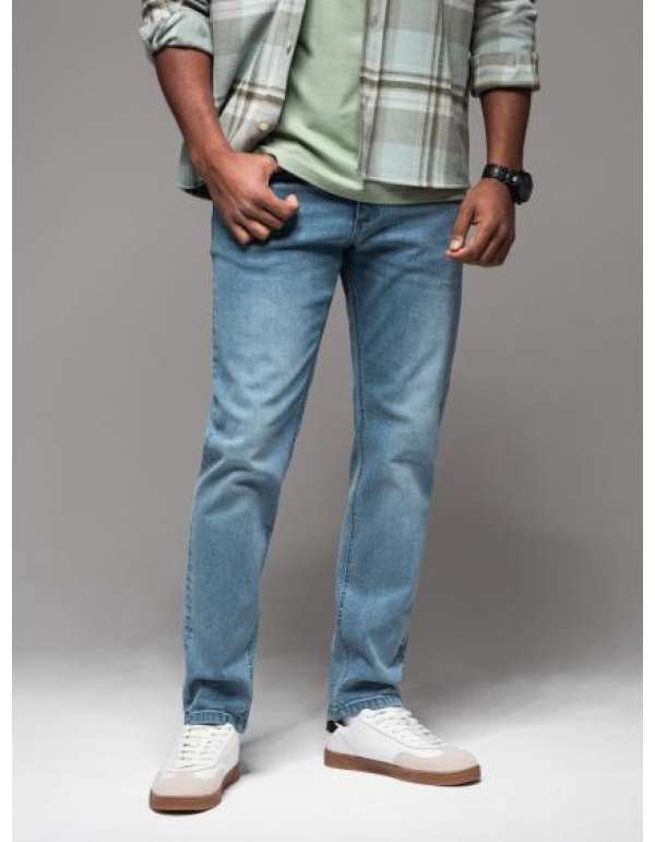 Férfi farmer nadrág egyenes szárú - fekete V1 OM-PADP-0133 OM-PADP-0133