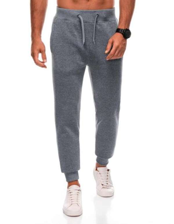 Férfi melegítőnadrág cipzáras zsebekkel EM-PASK-0102 - grafit V8