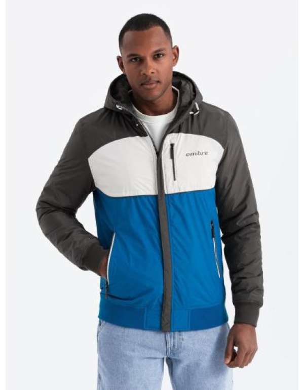 Férfi sportdzseki kapucnival C447