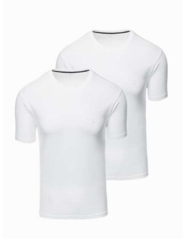 Férfi pamut BASIC póló kerek nyakú póló - fekete/fehér/sötétkék V1 OM-TSBS-0232